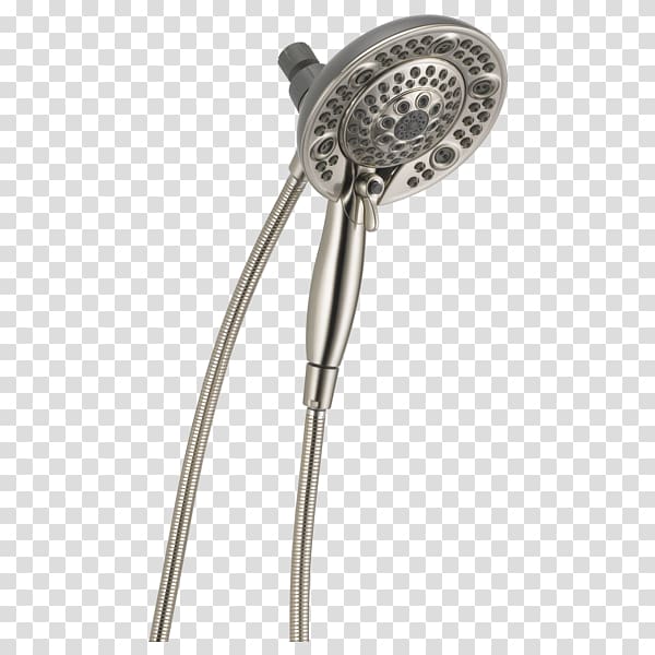 Shower Brushed metal Tap nickel Bathroom, Shower head transparent background PNG clipart