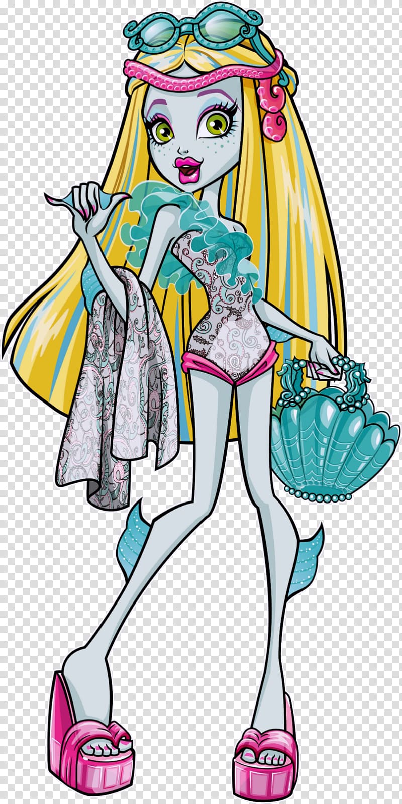 Lagoona Blue Monster High Frankie Stein , monster transparent background PNG clipart