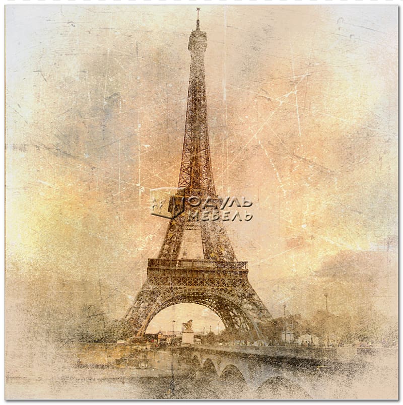 Eiffel Tower Canvas print Painting Art, Paris transparent background PNG clipart