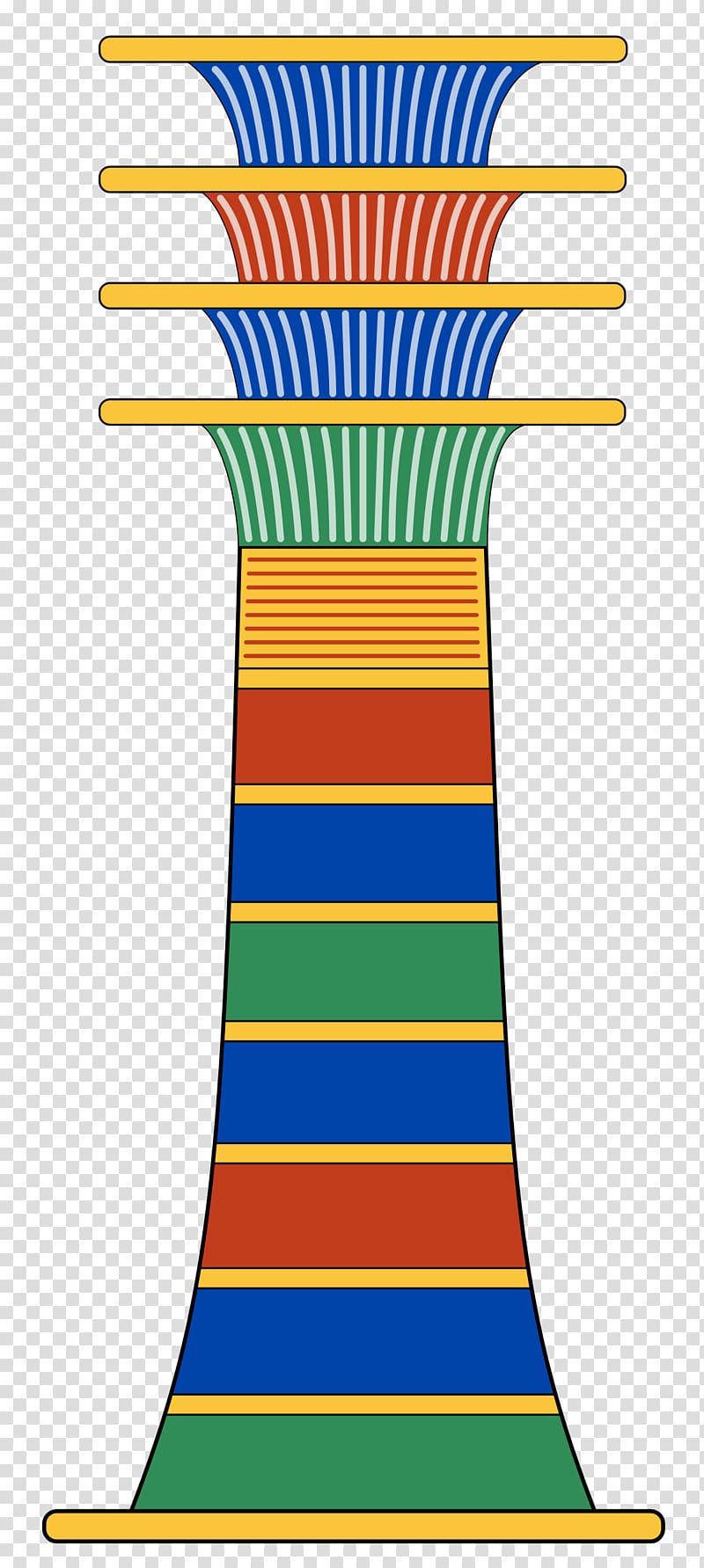 Ancient Egypt Djed Symbol Osiris Was-sceptre, symbol transparent background PNG clipart