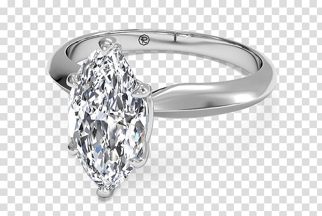 Wedding ring Engagement ring Diamond Solitaire, marquise diamond rings transparent background PNG clipart