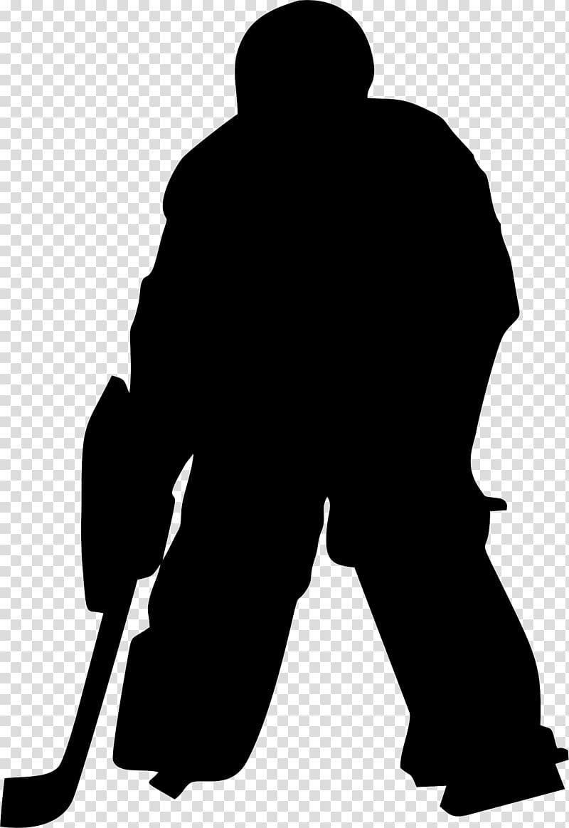 Goaltender Silhouette Field hockey Ice hockey, Silhouette transparent background PNG clipart