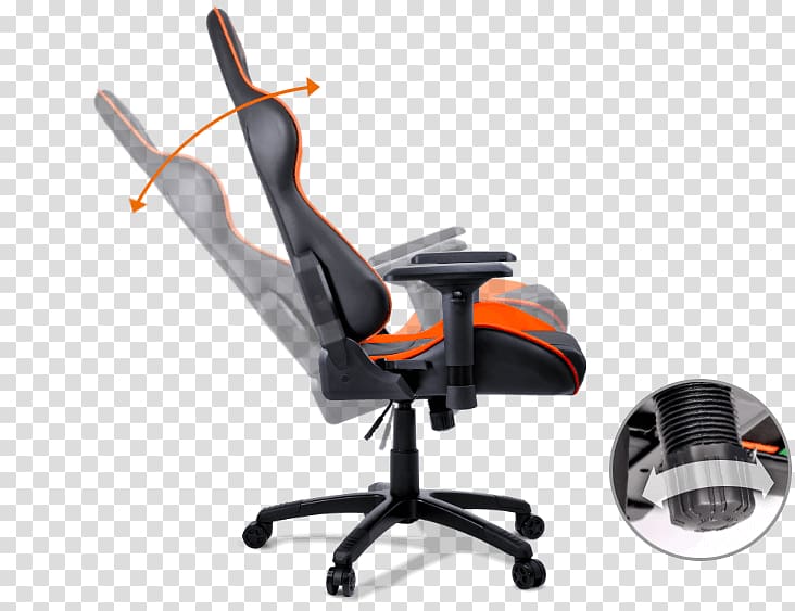 Gaming chair Video game Recliner Polyvinyl chloride, rest chair transparent background PNG clipart