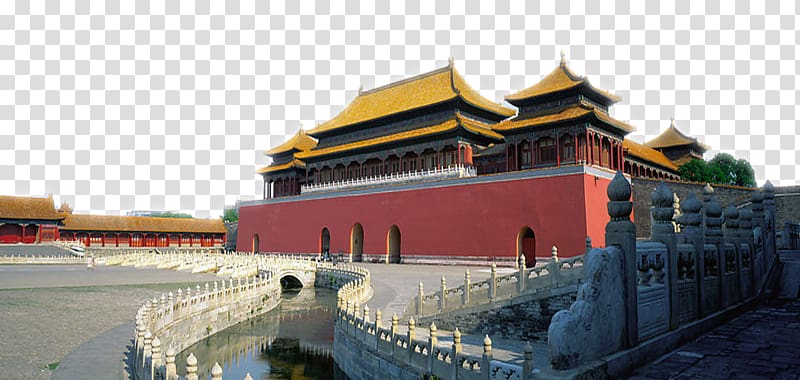 Tiananmen Square Forbidden City Summer Palace Great Wall of China, Oblique look Forbidden City transparent background PNG clipart