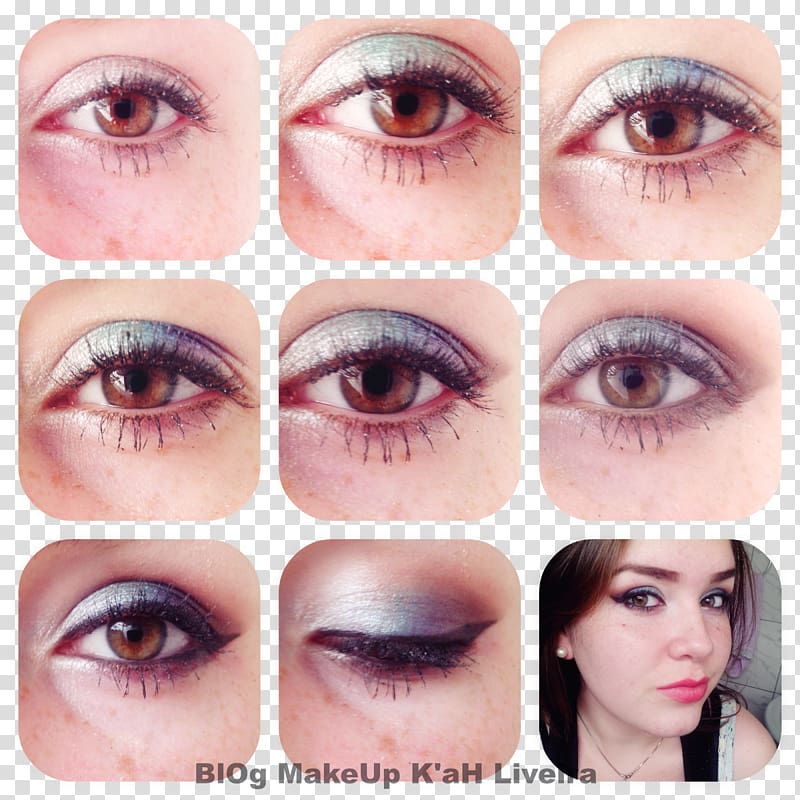 Eyelash extensions Eye Shadow Eye liner Lip gloss Make-up, 绿色 transparent background PNG clipart