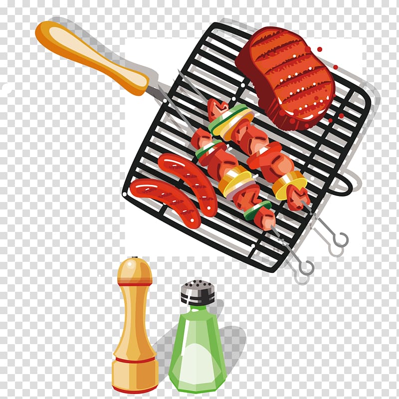 Barbecue Bulgogi Grilling, Barbecue grills, salt and pepper material transparent background PNG clipart