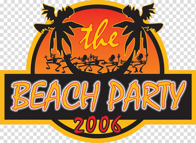 Logo Brand Font, beach party transparent background PNG clipart