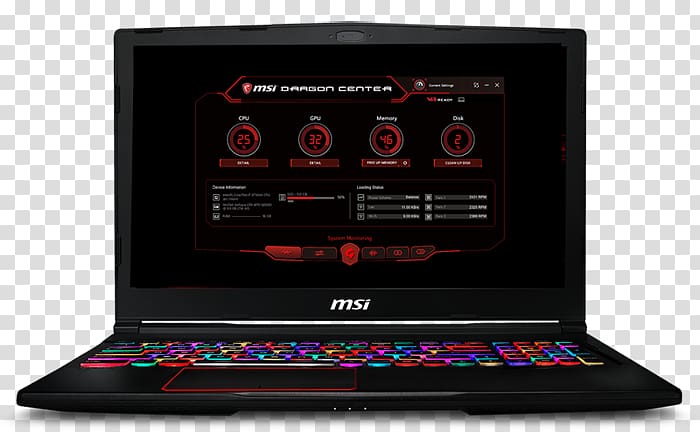 Intel MSI GE63 Raider Micro-Star International GeForce Laptop, target field layout transparent background PNG clipart