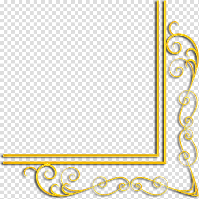 , gold corner transparent background PNG clipart