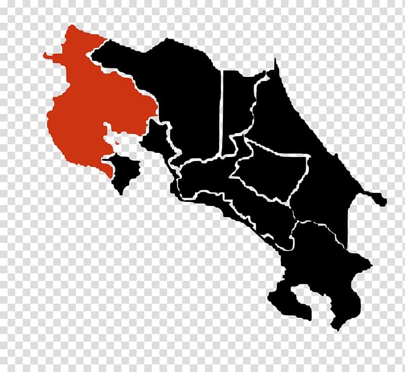 Provinces of Costa Rica Map Flag of Costa Rica, map transparent background PNG clipart