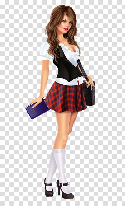 Tartan Miniskirt Kilt School uniform, school backpacks for girls 10 and up transparent background PNG clipart