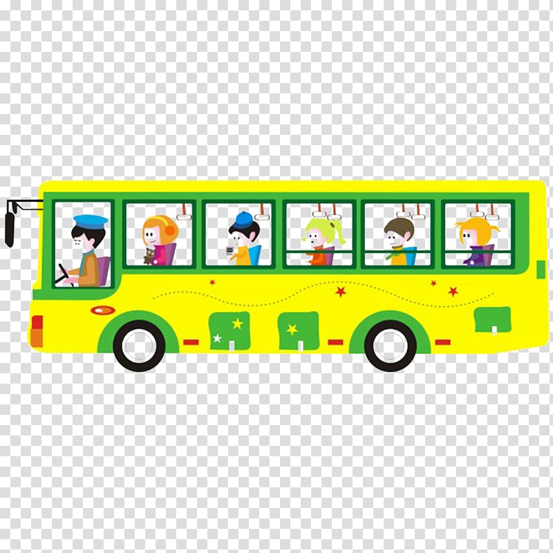 Bus Cartoon Public transport, Safety bus transparent background PNG clipart