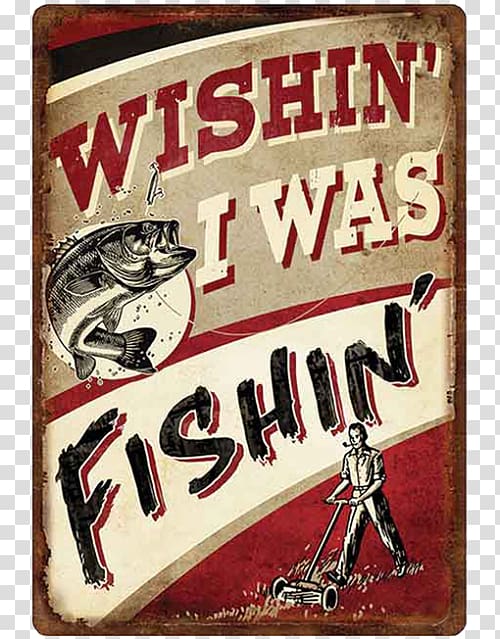 Fly fishing Bass fishing Hunting Fisherman, metal sign transparent background PNG clipart