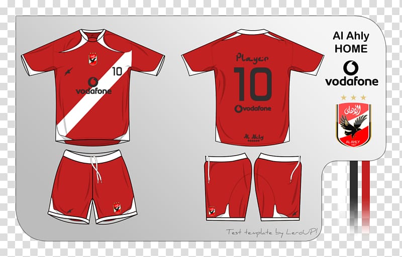 Al Ahly SC T-shirt Mockup Egypt, T-shirt transparent background PNG clipart