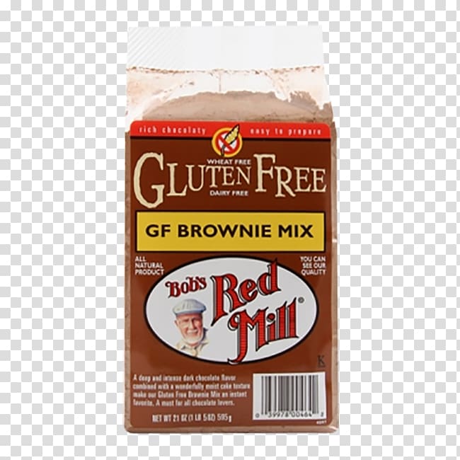 Chocolate brownie Bob's Red Mill Gluten-free diet Flour, flour transparent background PNG clipart