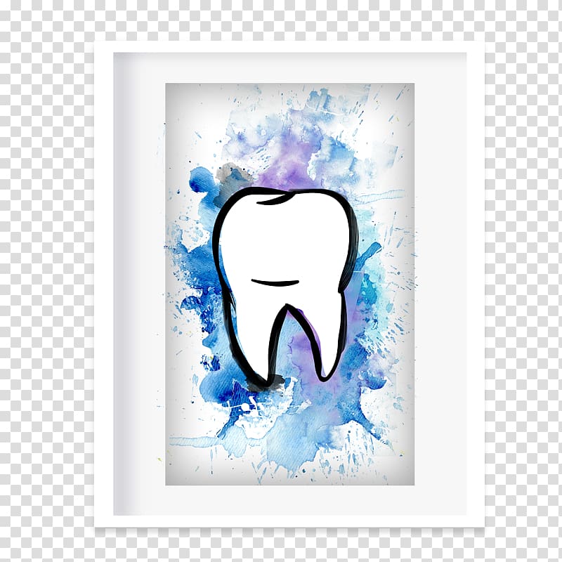 Tooth Dentistry Patient Quadro, Dental Postcard transparent background PNG clipart
