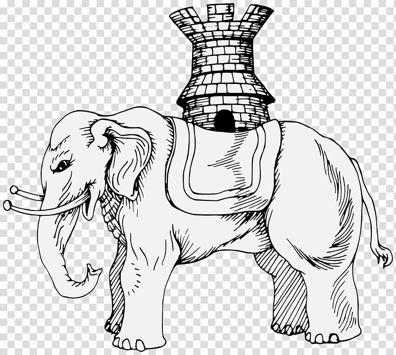 Line art Drawing African elephant , drawing baby elephant transparent background PNG clipart