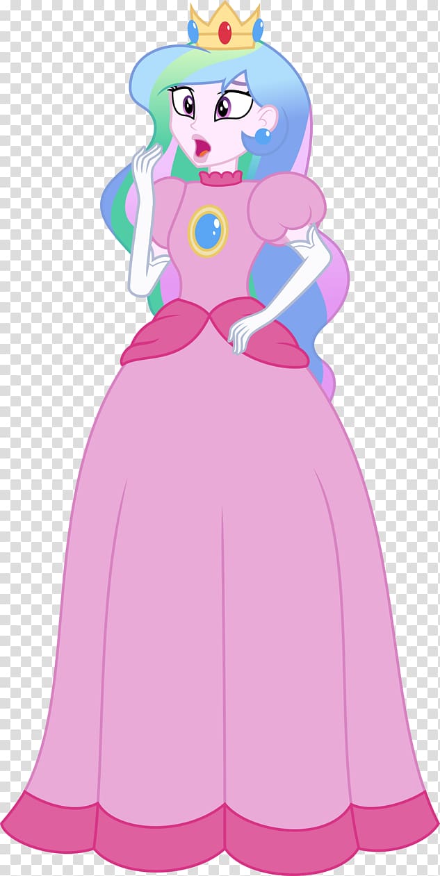 Princess Peach Mario Bros. Rosalina Bowser, peach transparent background PNG clipart