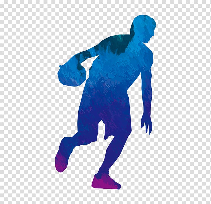 T-shirt Sport Basketball Tennis, Players Silhouette transparent background PNG clipart