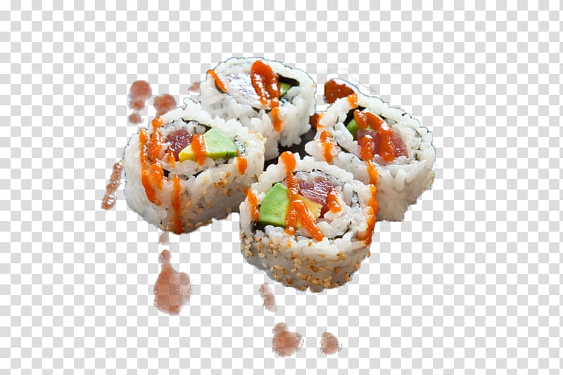 Kyoto California roll Sushi, Sushi transparent background PNG clipart