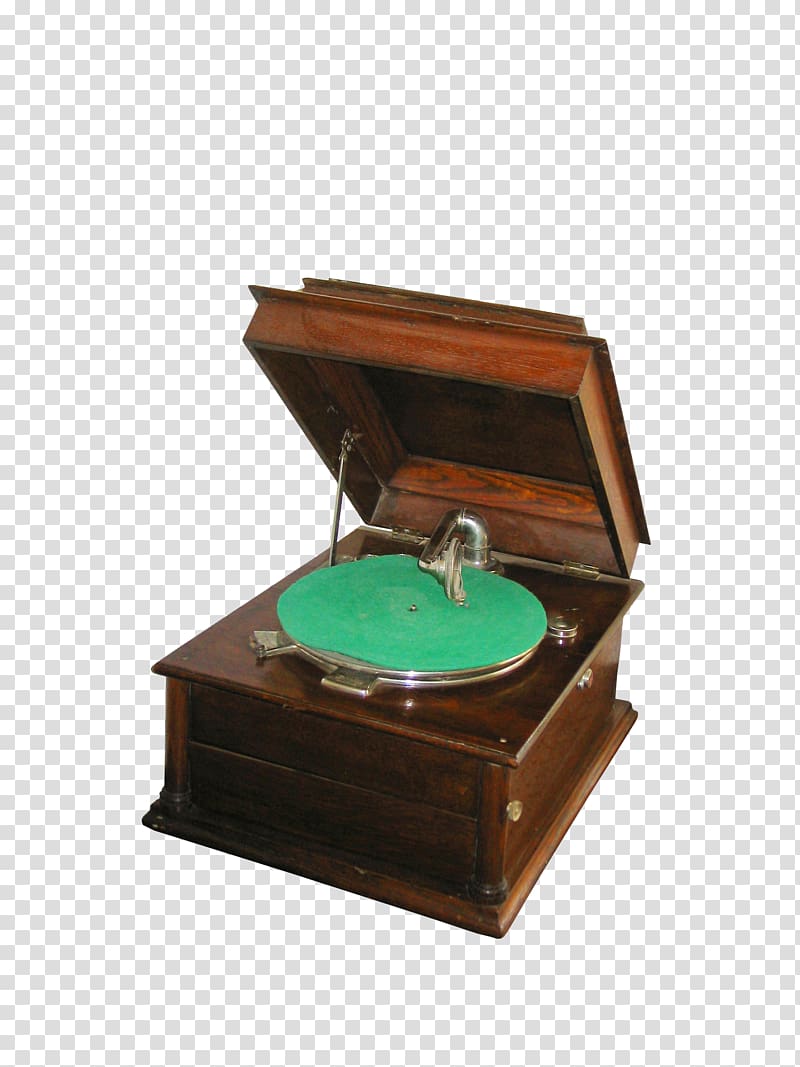 Phonograph record Music box, Vintage wooden box music box transparent background PNG clipart