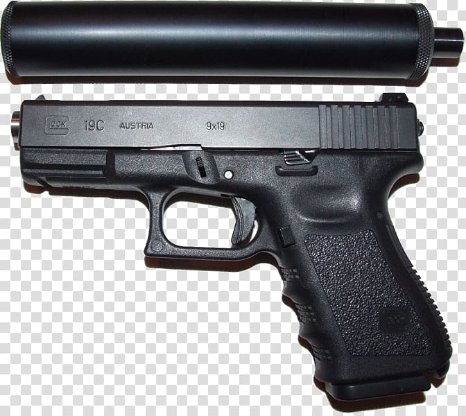 GLOCK 17 Pistol Silencer Weapon, weapon transparent background PNG clipart