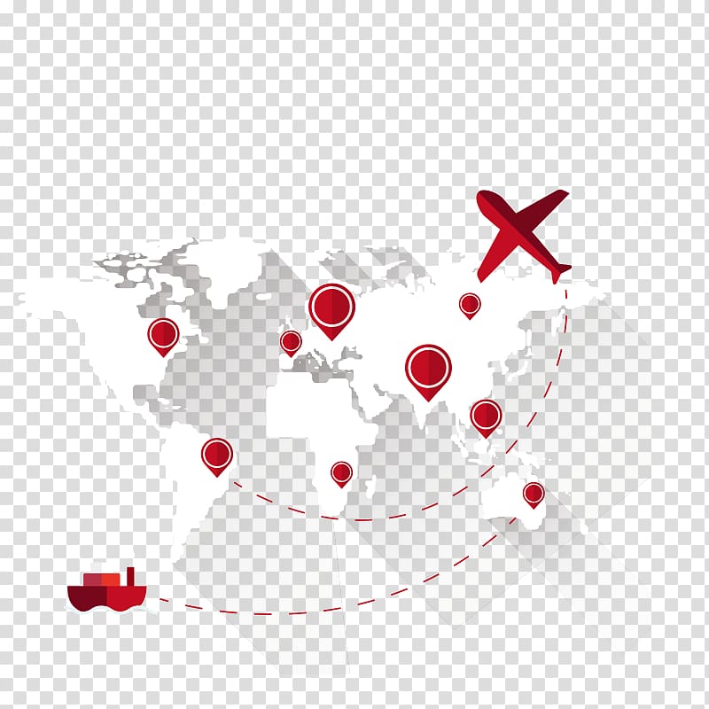 Earth Globe World map, aircraft,Transportation,Cartoon transparent background PNG clipart