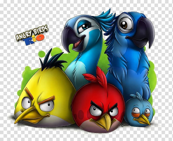 Angry Birds Rio Angry Birds Space Bomber Bird Video game, caged bird transparent background PNG clipart