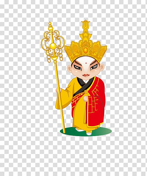 Beijing Peking opera Icon, Actor monk transparent background PNG clipart