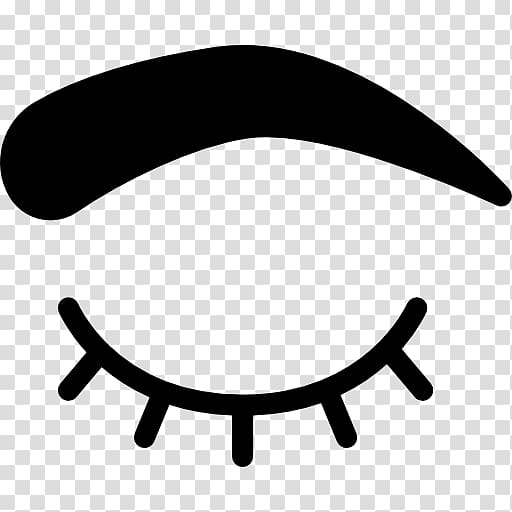 Eyebrow, closed eyes transparent background PNG clipart