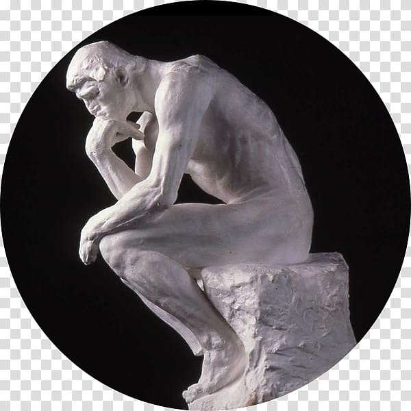 the thinker statue png