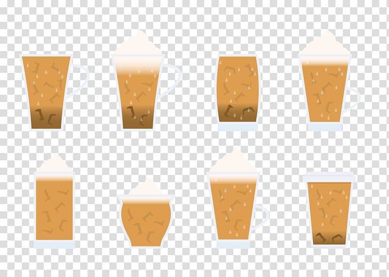 Iced coffee Tea Cafe Instant coffee, Various beverage cup transparent background PNG clipart