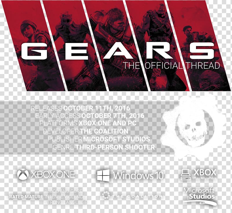 Gears of War 3 Gears of War: Judgment Gears of War 4 Gears of War 2 Gears of War: Ultimate Edition, others transparent background PNG clipart