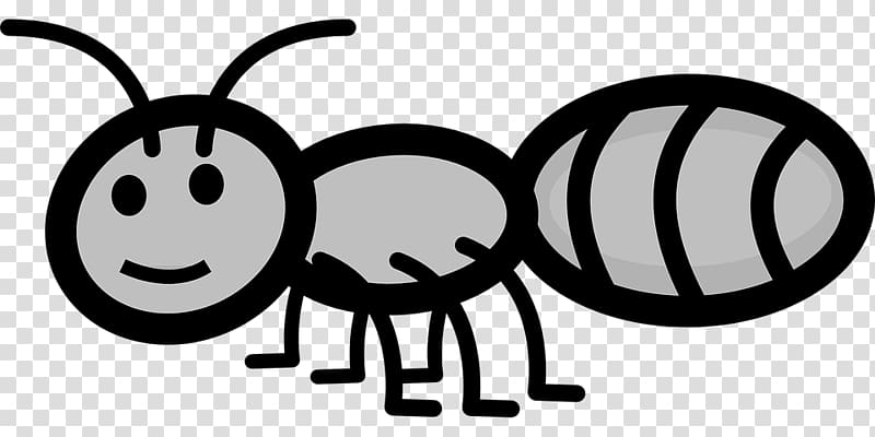 Ant Open Drawing, insect transparent background PNG clipart