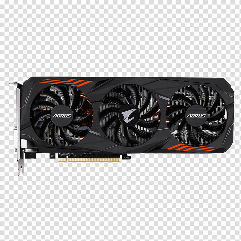 Graphics Cards & Video Adapters Gigabyte AORUS GeForce GTX 1070Ti 8G GeForce GTX 1070 Ti 8GB GDDR5 Gigabyte Technology GDDR5 SDRAM, others transparent background PNG clipart