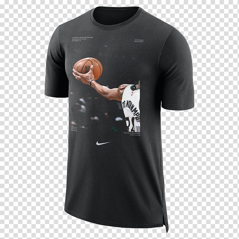 Milwaukee Bucks T-shirt Nike NBA Jersey, T-shirt transparent background PNG clipart