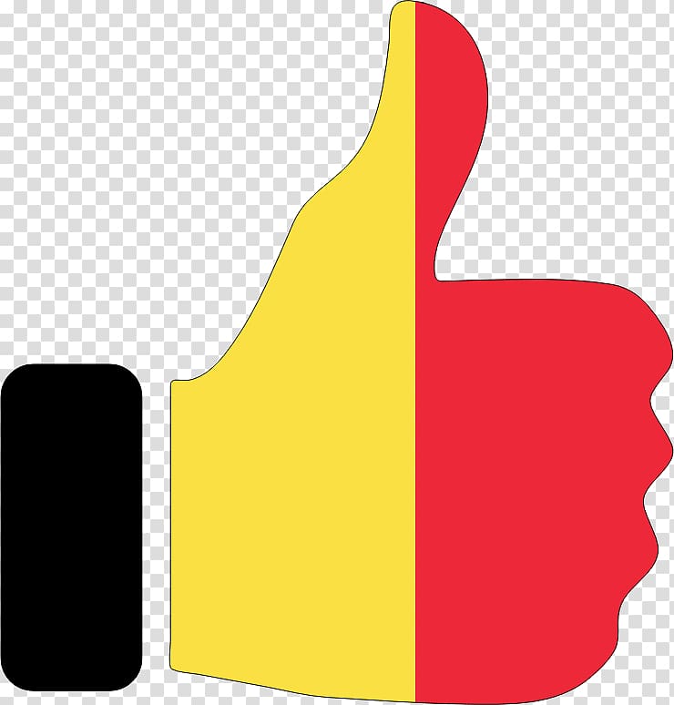 Thumb signal Belgium , strokes transparent background PNG clipart