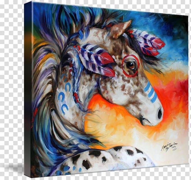 Appaloosa Acrylic paint Painting Modern art Oil paint, War Horse transparent background PNG clipart