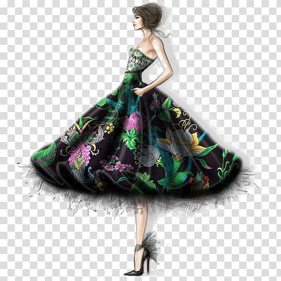 Model Drawing Fashion Illustrator Illustration, Cartoon female model transparent background PNG clipart