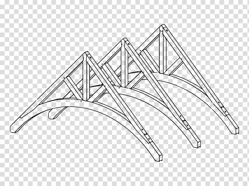 Timber roof truss Arch Building Timber framing, building transparent background PNG clipart