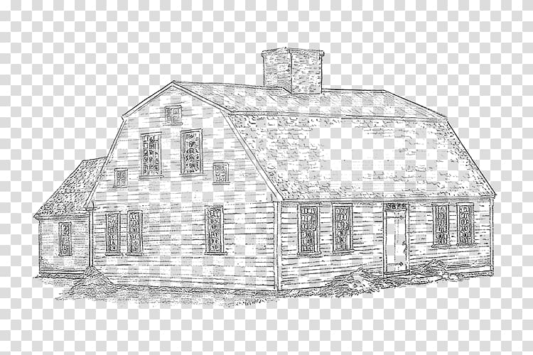 House Cottage Barn Log cabin Sketch, house transparent background PNG clipart