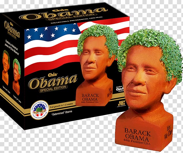 Barack Obama Chia Pet Mitt Romney Chia seed, Prince William transparent background PNG clipart