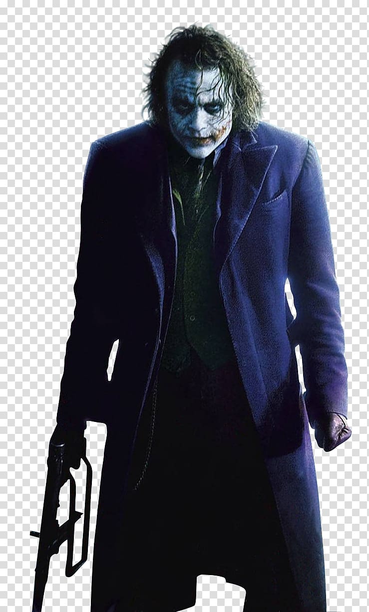 Heath Ledger as The Joker, Joker Batman Two-Face The Dark Knight Christopher Nolan, Batman Joker transparent background PNG clipart