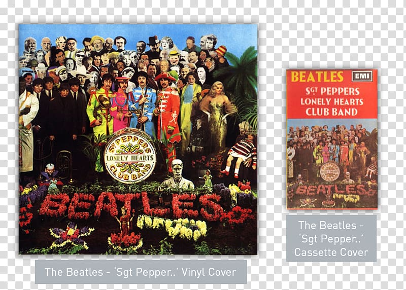 Sgt. Pepper\'s Lonely Hearts Club Band The Beatles LP record Album cover rock, rock transparent background PNG clipart