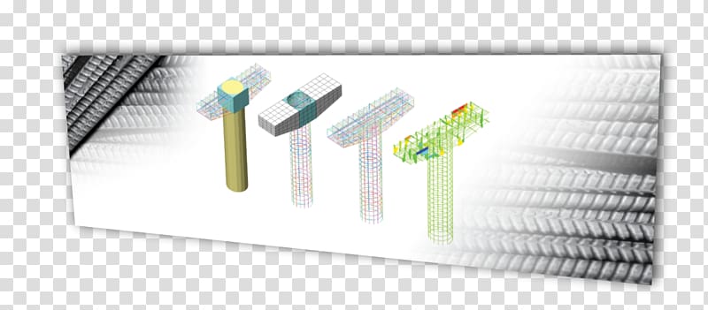 Fiber-reinforced concrete Pier DIANA FEA, geometry banner transparent background PNG clipart