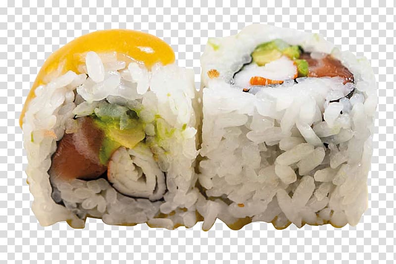 California roll Sashimi Gimbap Sushi Cooked rice, sushi takeaway transparent background PNG clipart