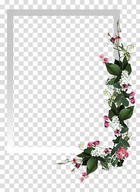 Cut flowers Floral design Frames, moldura floral transparent background PNG clipart