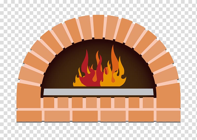 fireplace illustration, Riyadh Italian cuisine Pizza Manakish Restaurant, fine cartoon flat stove material transparent background PNG clipart