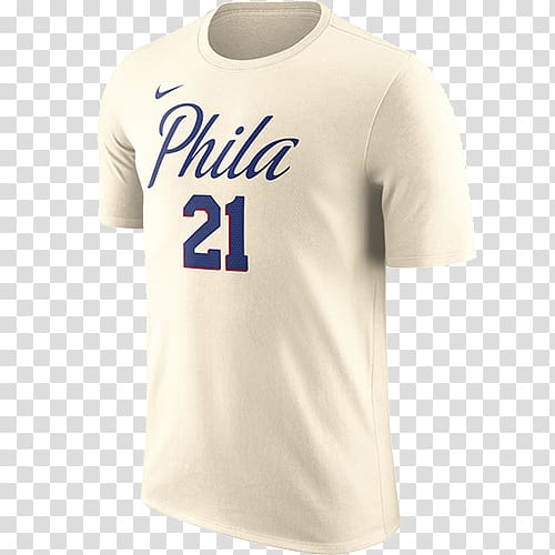 T-shirt Philadelphia 76ers Jersey Swingman, T-shirt transparent background PNG clipart