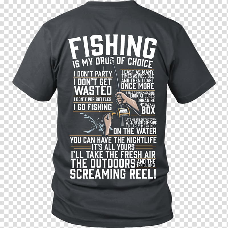 T-shirt Hoodie Clothing Unisex, Fishing Poster transparent background PNG clipart